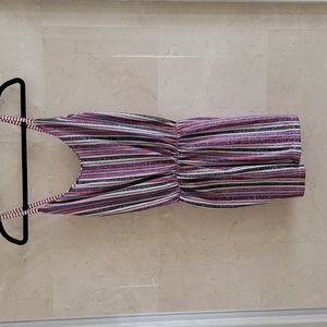 BRAND NEW NEW COLLECTION METALLIC ROMPER JUMPSUIT MADE IN ITALY SIZE 2